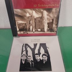 U2 CD LOT: The Unforgettable Fire (CD, 1984) & Pride Import CD Single