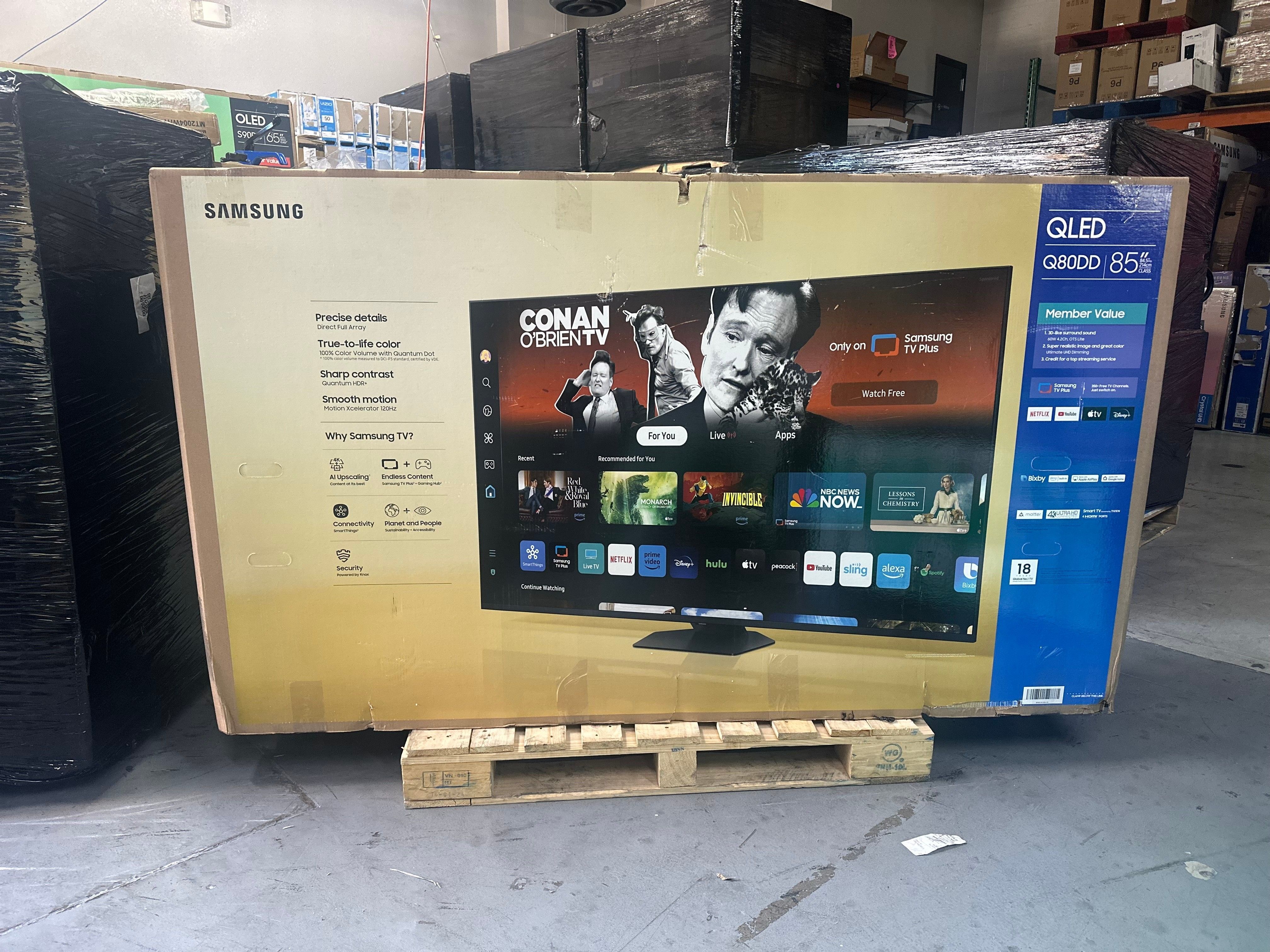 📺 💰🚨HUGE TV SALE 	85" Samsung 4K QLED HDR Smart QN85Q80DDFXZA