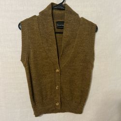 Brown Sweater Vest 