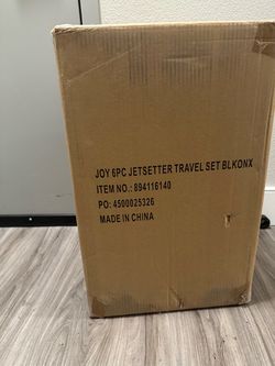 Joy 6-Piece Jetsetter Travel Set Black