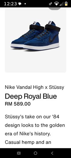 Nike Vandal High X Stussy Deep Royal Blue