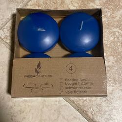 Floating Candles - 4 Pack - Blue