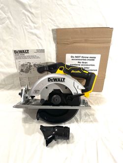 Brand new DeWalt 20V brushless 6-1/2” sidewinder style circular saw with accessory. Retails for $199.