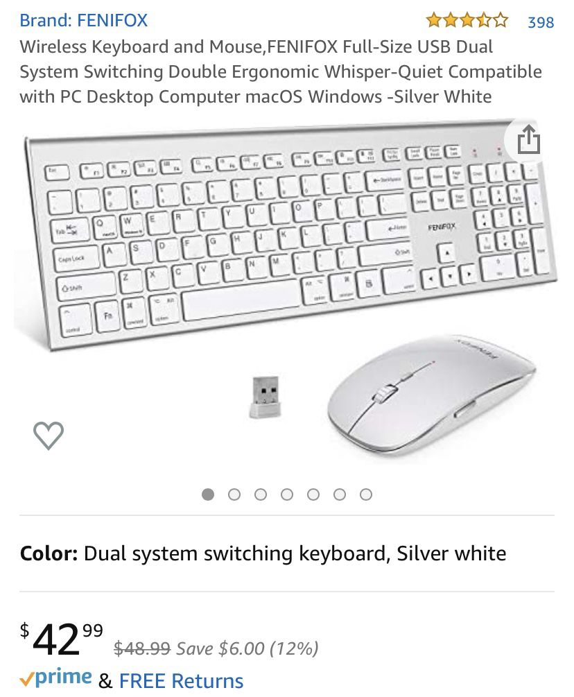 Wireless Keyboard & Wireless Mouse