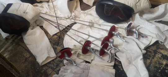 Vintage fencing gear swords foils