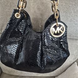 Michael Kors Fulton Snakeskin Bag