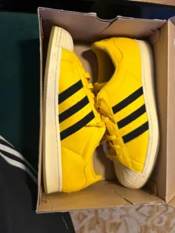 adidas Superstar 'Bold Gold' gy2070 smiley face special edition men’s size 12