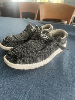 Hey Dudes Black Color Meteorite Men's Size 8 In Great Condition 