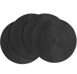 Round Braided Placemats Set of 6,