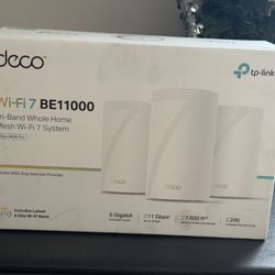 TP-LINK DECO BE11000 Wifi 7 Whole Home Mesh