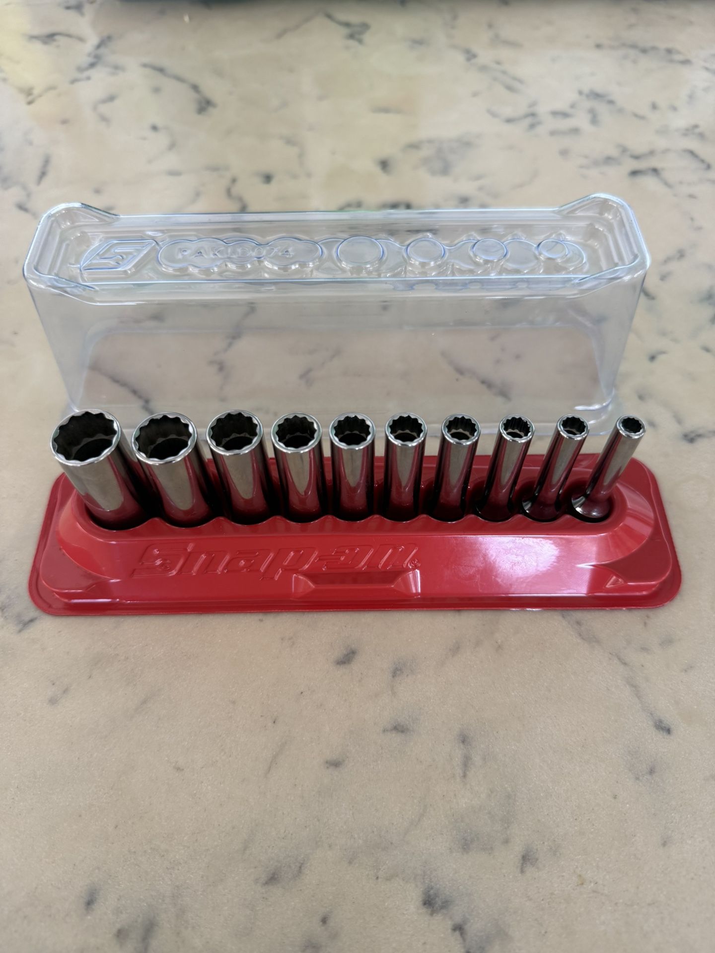 Snap-On 12 pc 1/4" Drive 12-Point Flank Drive® Deep Socket Set