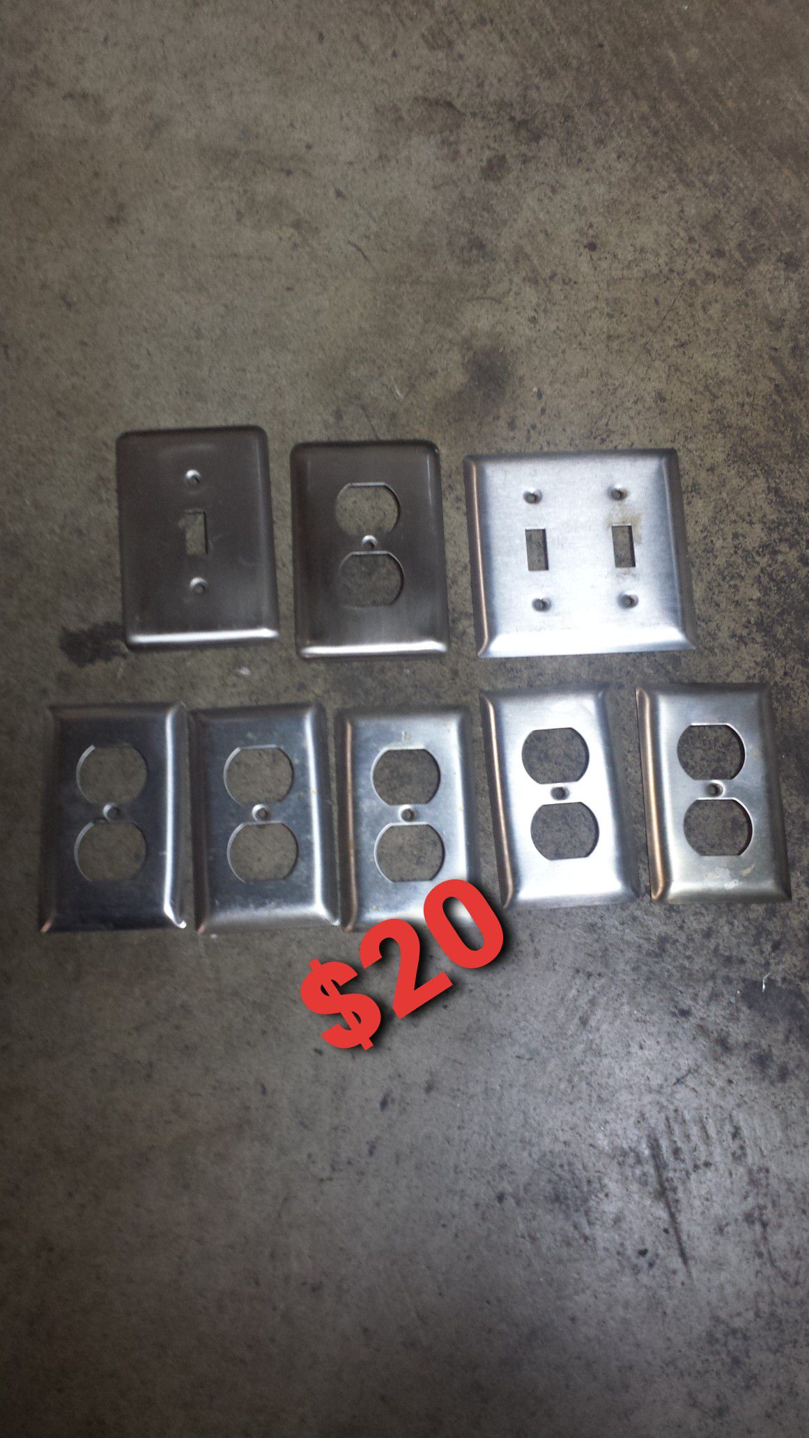 Stainless steel outlet covers