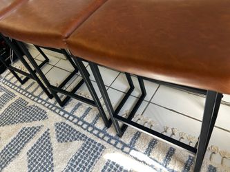 3 Brown Bar Stool 24 inch