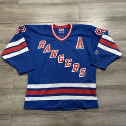 Vintage Wayne Gretzky Starter Jersey Size L New York Rangers 90s Great One #99 