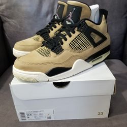 Jordan 4 Retro Fossil Mushroom Size 9 Men's