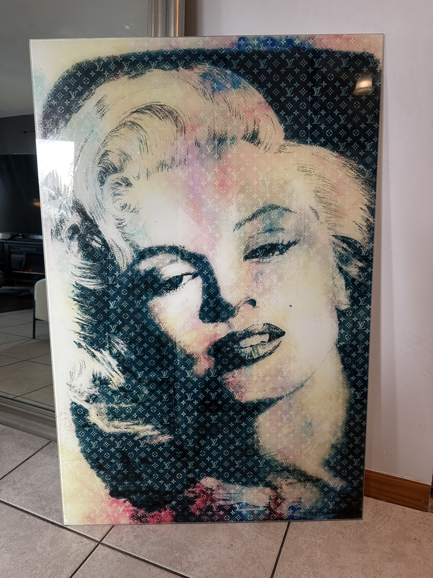 Marilyn Monroe Art - 4ft height 32” width