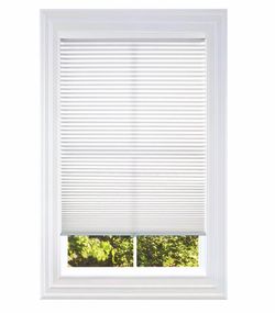 BlindsAvenue Cordless Cellular Shade, White, 22"" W X 72"" H"