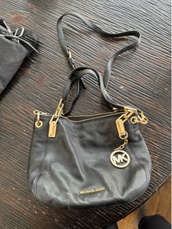 Black Leather Michael Kors Purse