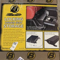Jeep Wrangler Steel Under Seat Storage Box