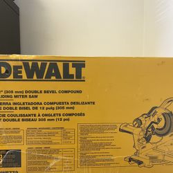 DEWALT 15 Amp Corded 12 in. Double Bevel Sliding Compound Miter Saw, Blade Wrench and Material Clamp - DWS779
