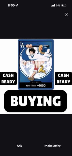 Buying - Cash Ready -Dodgers Luffy Don Card