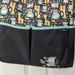 Baby Boom Monkey Print top Zip Tote Diaper Bag
