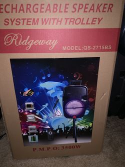 Rechargeable speaker