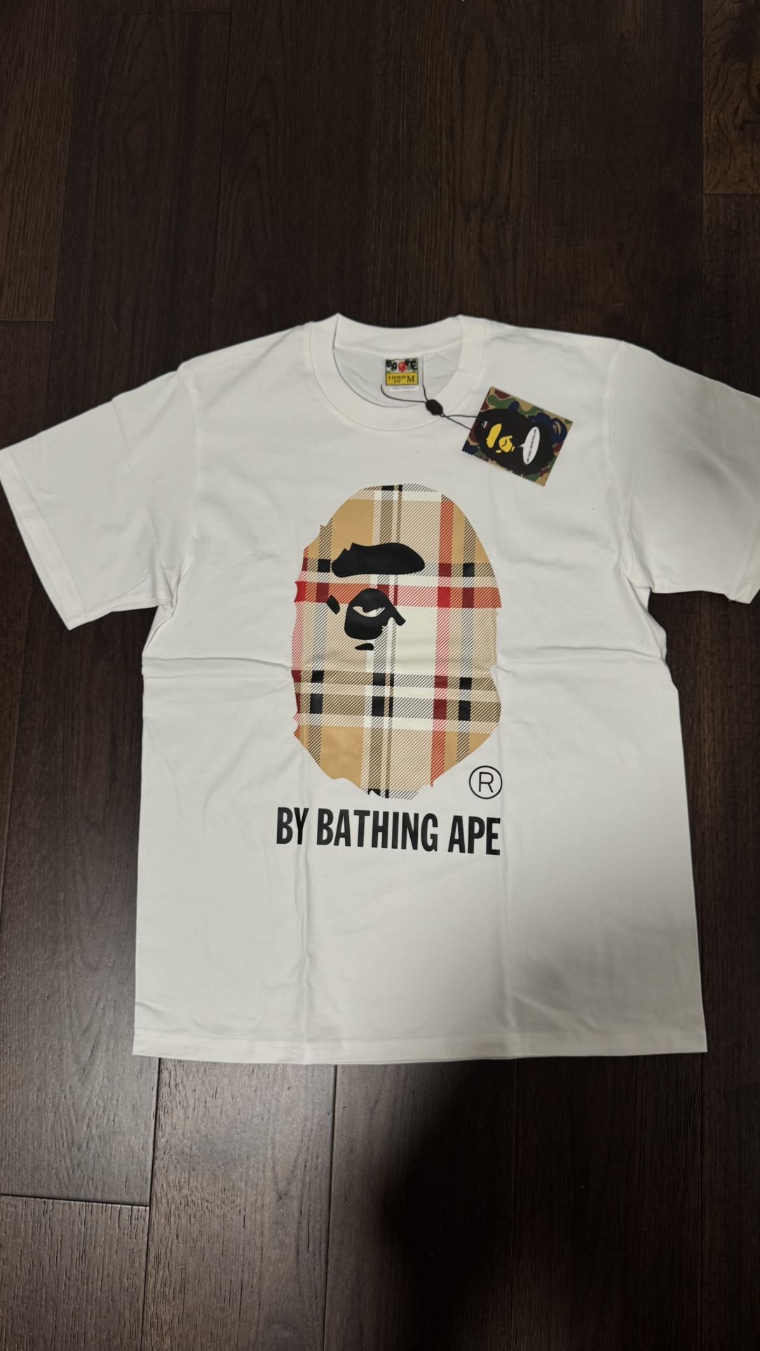 White Bape Burberry Shirt