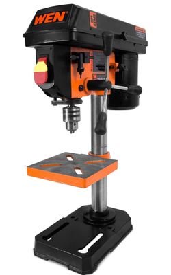 WEN 4208T 2.3-Amp 8-Inch 5-Speed Cast Iron Benchtop Drill Press,Black/Orange