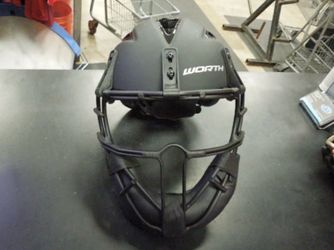 Used Worth Legit Slowpitch Pitchers Mask Helmet ( Read the Description)
