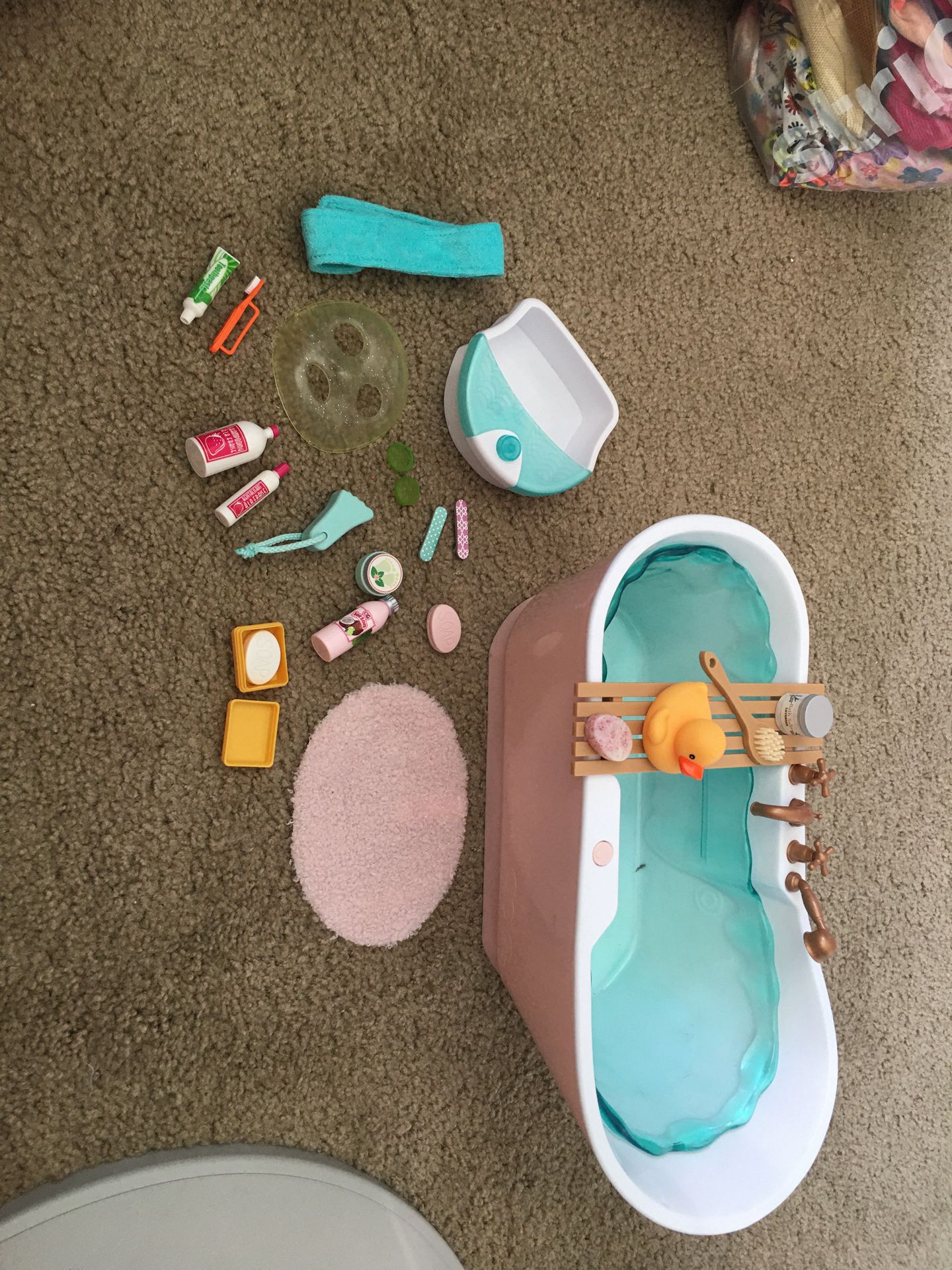 18in Doll Bath Set