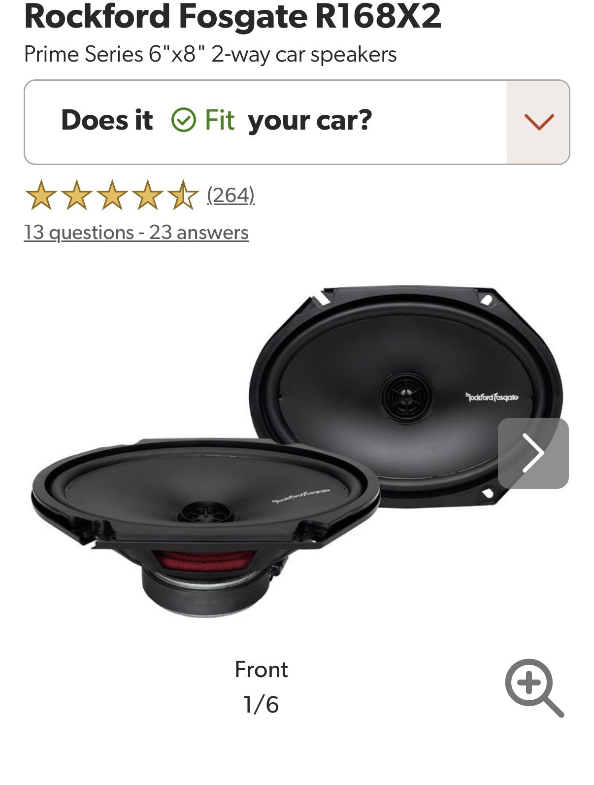 Rockford Fosgate R168X2 Pair