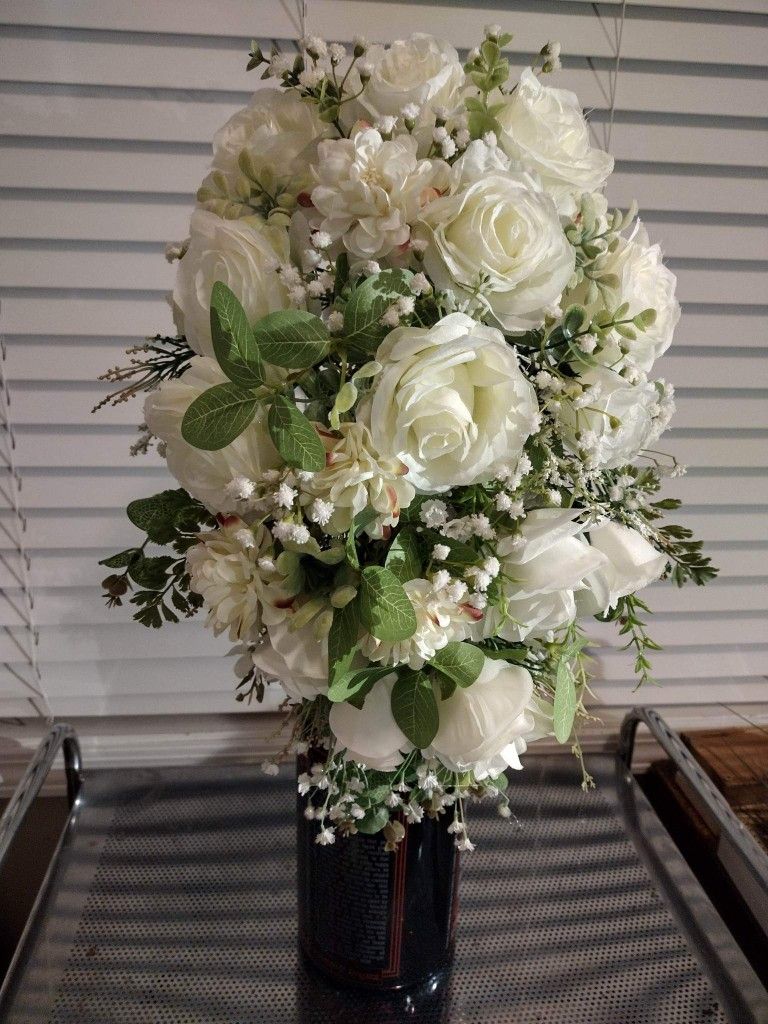 Silk Cascading Bouquet
