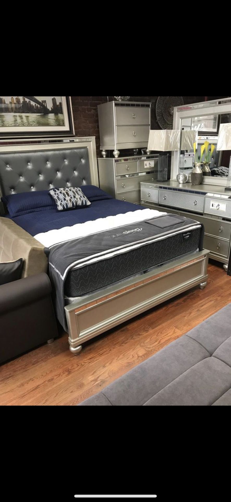 Brand New Complete Bedroom Set With Orthopedic Mattress For $1499