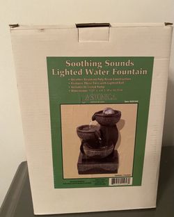 New Soothing Sounds Lighted Water Fountain/ Waterfall/ House Decoration/ Christmas Gift