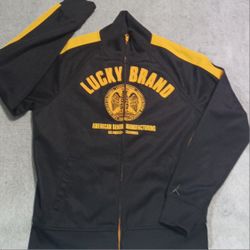 Men's Size Large Coat Jacket Lucky Brand Heavy Newer Condition 