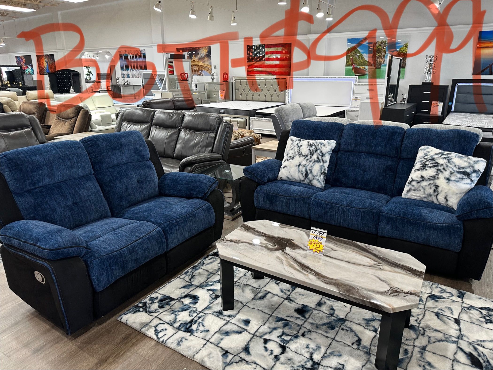 Sofa And Loveseat Set Special $999 ๐ฅ๐ฅ4 Reclining Seats