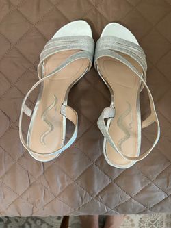 Sliver Glitter Heels