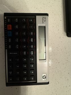 Hp 12c Platinum W/ Case