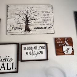 Wood Rustic Farmhouse Signs