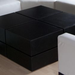 Black Contemporary Coffee Table (Custom Made)