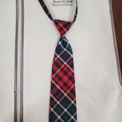 Plaid Tie Toddler Size up to 3 (Janie and Jack)
