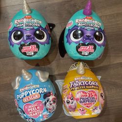 Lot of 4 Zuru RainBoCorns