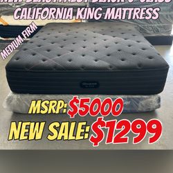 NEW BEAUTYREST BLACK C-CLASS CALIFORNIA KING MATTRESS