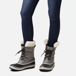 SOREL Carnival Boot Womens Size 10 Pewter Gray Winter Waterproof Snow NL1495-035