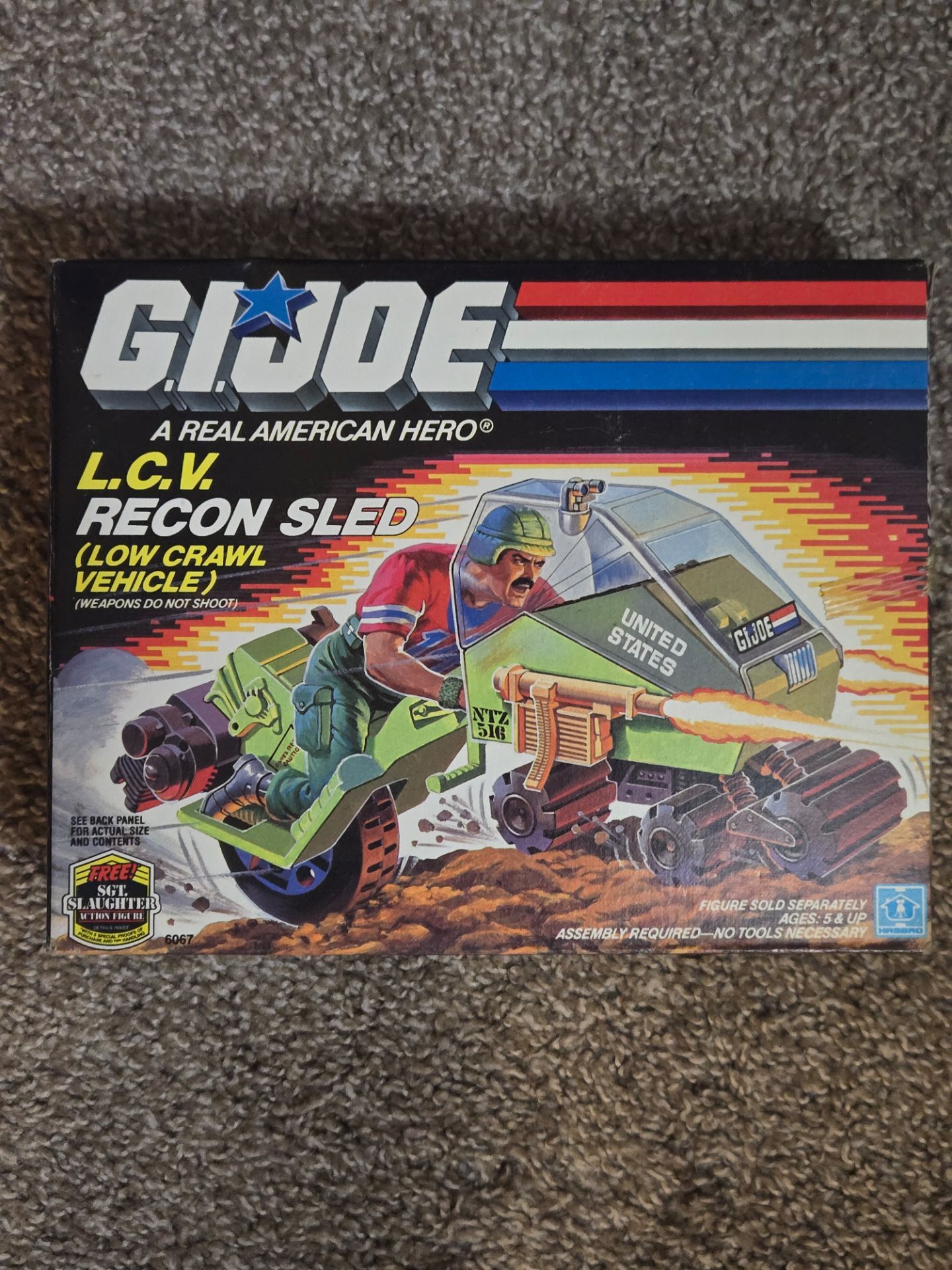 Vintage Hasbro G.I. Joe L.C.V. Recon Sled (Low Crawl Vehicle) GI JOE