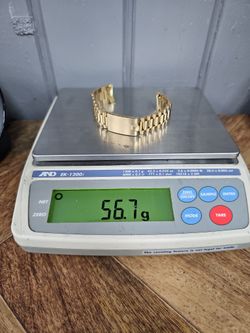 36MM MENS 18K YELLOW GOLD PRESIDENT WATCH BAND FOR ROLEX 1803, 18028, 18038