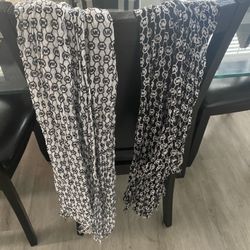 2 Sheer Authentic MK Scarfs