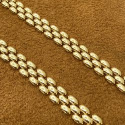 Gold 3 Row Panther Chain