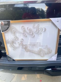 Framed Vintage Car Art Print